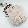 Jacquard flowery bathrobe